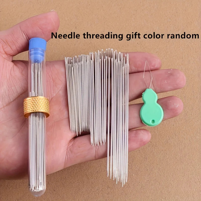 40 pieces of large hole and large eye sewing needles DIY tools,