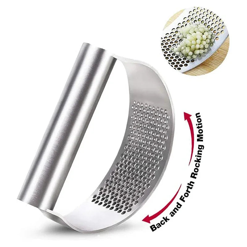 Upgraded Stainless Steel Garlic Press Squeezer Manual Garlic Ginger