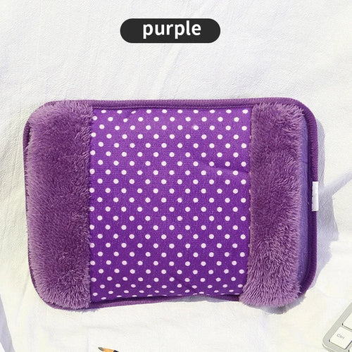 Dot Pattern Electric Hot Water Bag 500W 220V Rechargeable Winter Hand