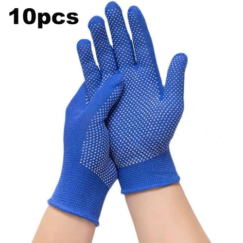 10PCS Nylon Gloves Breathable Non-Slip for Cycling Fishing Camping
