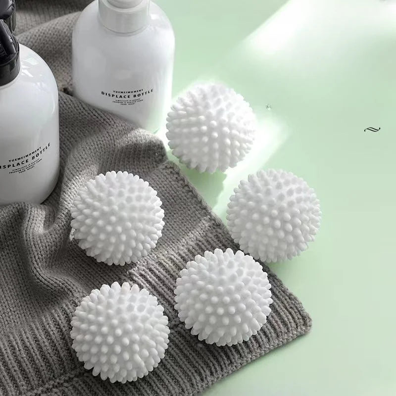 Anti-wrap laundry ball round pure white magic cleaning drum washing