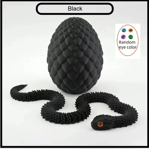 3D Printed Snake with Egg Joint Mobility Simulate Snake Ornament