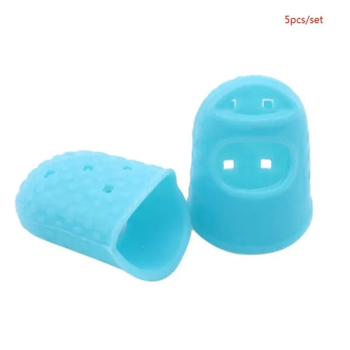 5 PCS/Set Thickened Universal Finger Silicone Guitar String Finger