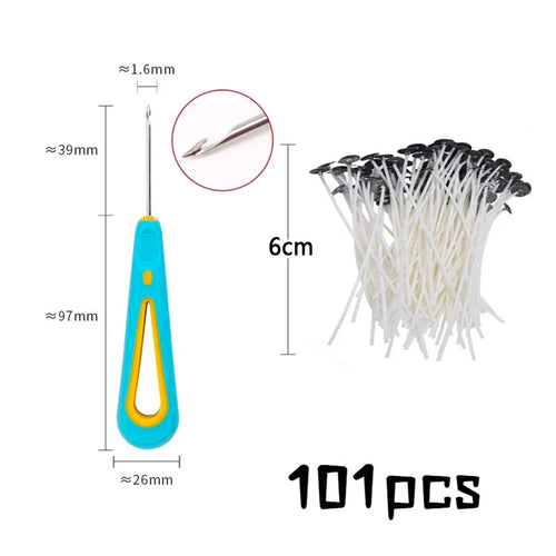 Multiple Sizes Waxed Cotton Thread Candle Wick 100pcs/set Smokeless