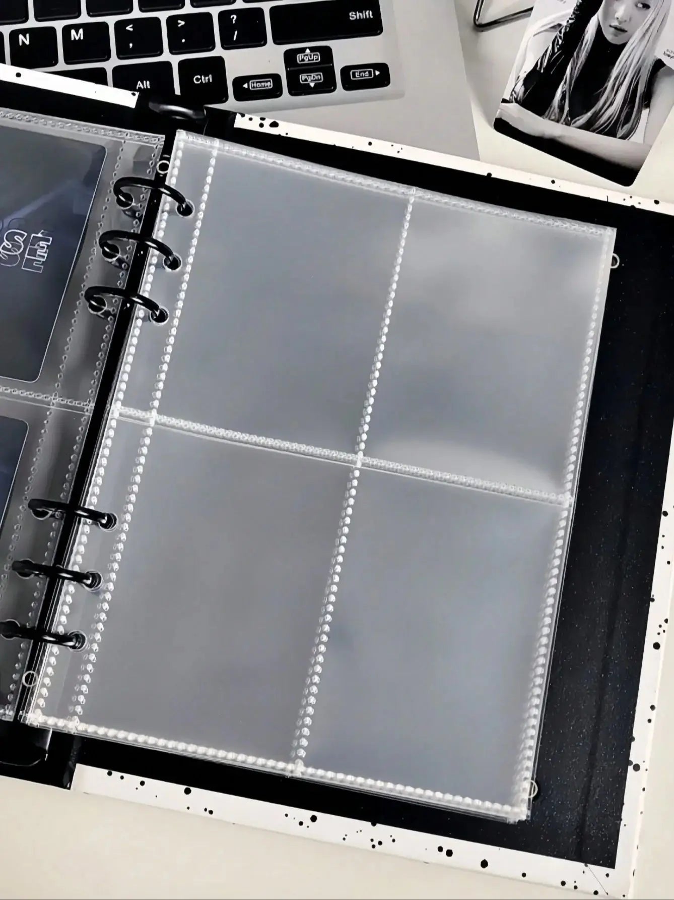25/50pcs A5 Binder Photo Card Holders, 200 Pockets, Double-Sided