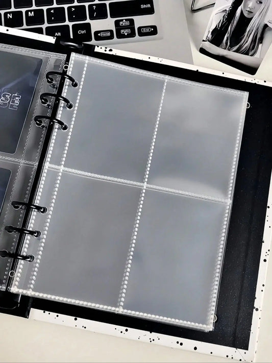 25/50pcs A5 Binder Photo Card Holders, 200 Pockets, Double-Sided