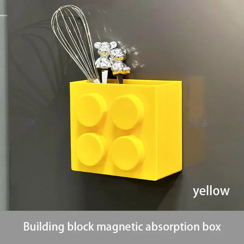 Magnetic wall-mounted narrow-edge kitchen straw, cling film storage
