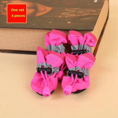 4pcs Water-Resistant Dog Shoes For Small Dogs - Protect Your Pet's