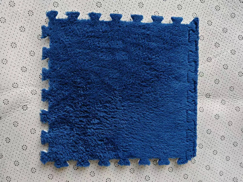 30*30CM Soft Plush Children Kids Rug Play Mat Puzzle Carpet Warm