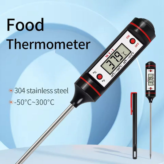 -50-300℃ Digital Food Thermometer For Meat Kitchen Cooking Water Milk