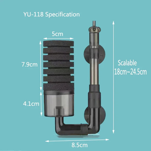 New Aquarium Filter for Aquarium Fish Tank Air Pump Skimmer