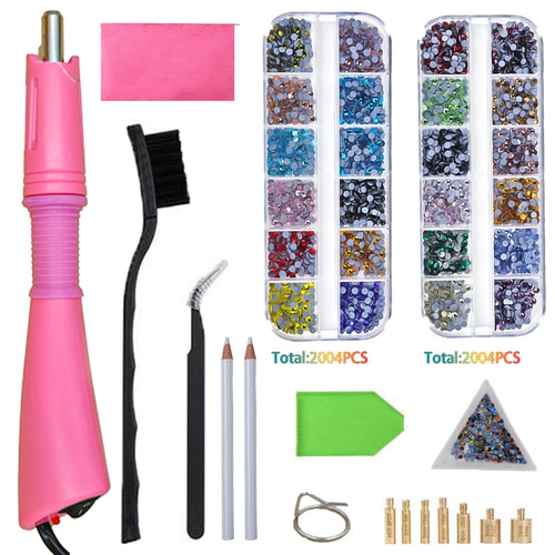Hotfix Applicator DIY Hot Fix Rhinestone Applicator Wand Tool Kit with