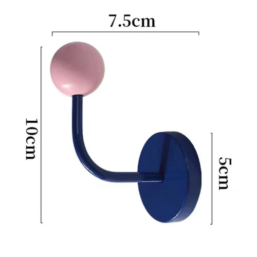 1PC Color Creative Magnetic Hook No Punch Magnetic Hook Kitchen