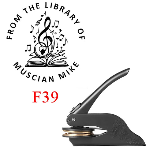 Embosser Stamp LOGO Customized Wedding Library Book Private Seals
