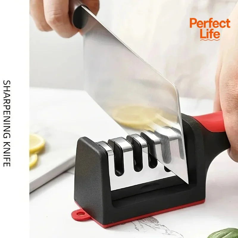 3/4 Segment Knife Sharpener Kitchen Multifunctional Handheld Fast