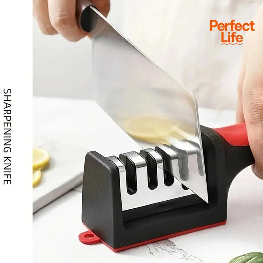 3/4 Segment Knife Sharpener Kitchen Multifunctional Handheld Fast