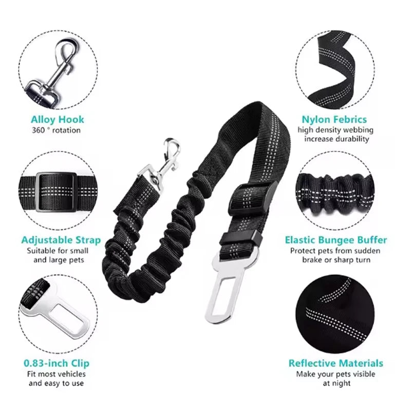 Hot Dog Car Safety Belt Dog Safety Belt with Damping Belt and