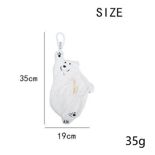 Polar Bear Hand Wiping Towel Super Absorbent Hanging Kitchen Towel