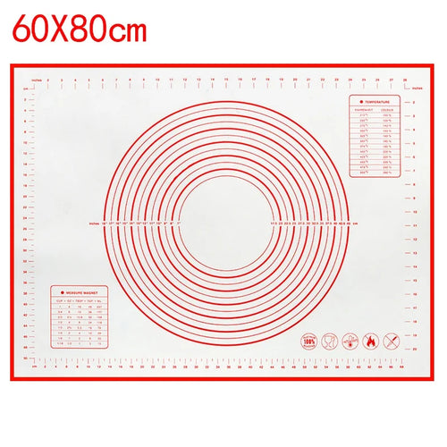 UNTIOR 1PCS Silicone Baking Mat Kneading Pad Dough Mat Pizza Cake