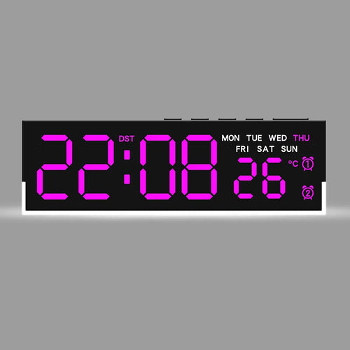 USB Powered Digital Alarm Clock with White Mood Light TEMP Week 2