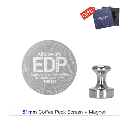 Alikisscafe Coffee Puck Screen 0.2mm Espresso Filter 51mm 53.5mm