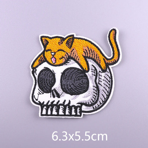 Punk Funny Patch Iron On Patches For Clothing Thermoadhesive Patches