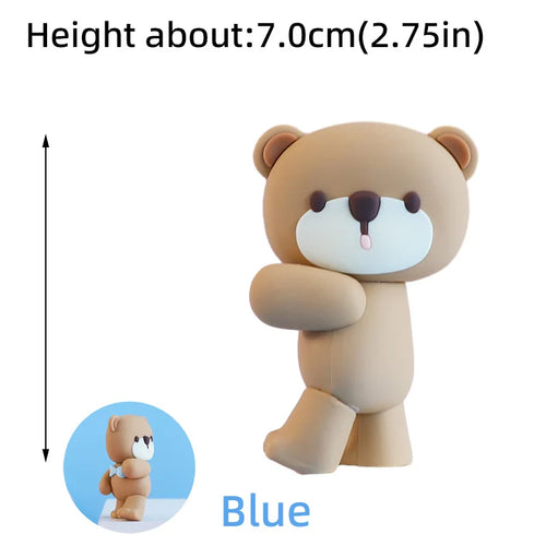 New 3D Bear Cake Topper Baby Shower Bear Decoration Boy Girl Happy 1st