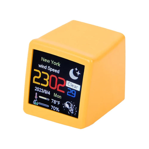 MINI Size Smart WIFI Weather Station Clock for Game Room Decoration.
