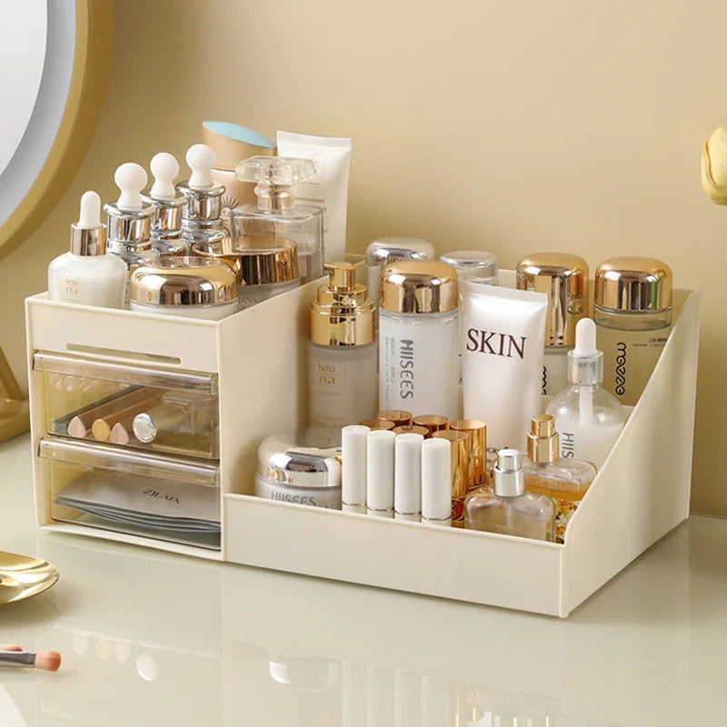 Transparent Drawer Style Makeup Box Dormitory Organizer Plastic