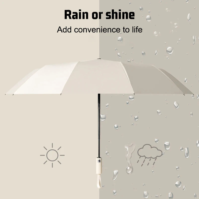 Automatic Umbrella UV Protection Compact Portable Sun/Rain Folding