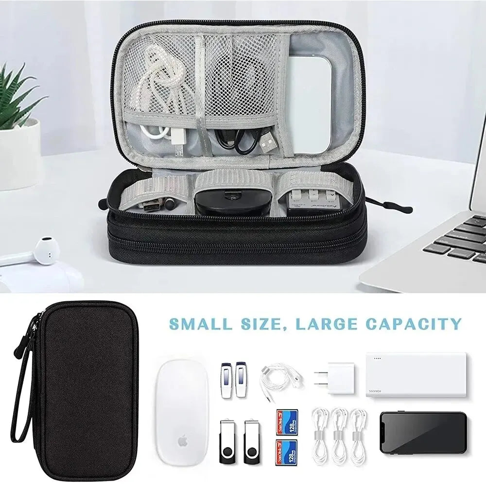 1Pc NEW Travel Organizer Bag Cable Storage Organizers Pouch Carry Case