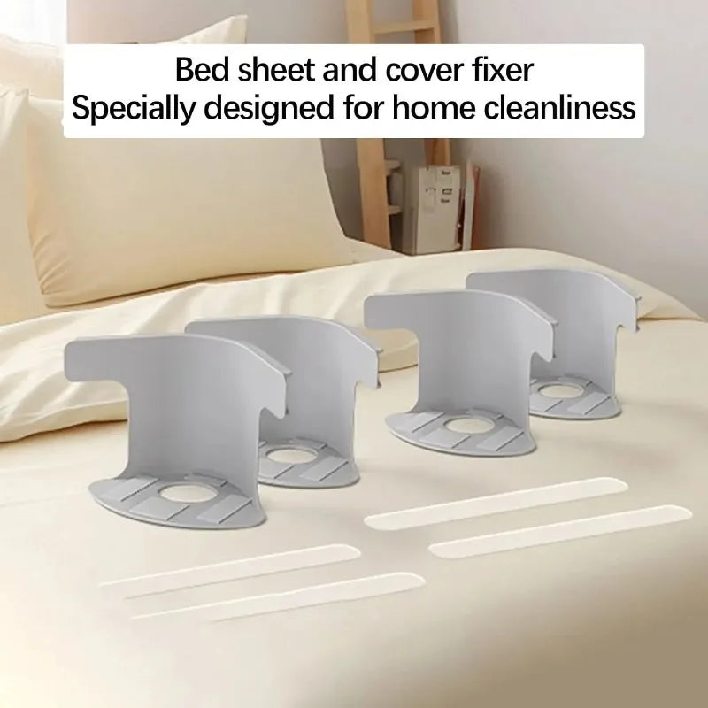 4 Pcs Heavy Duty Bed Sheet Corner Tightener Clips High-Quality Durable