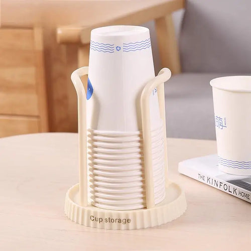 Household Disposable Paper Cup Holder, Desktop Paper Cup Storage Rack,