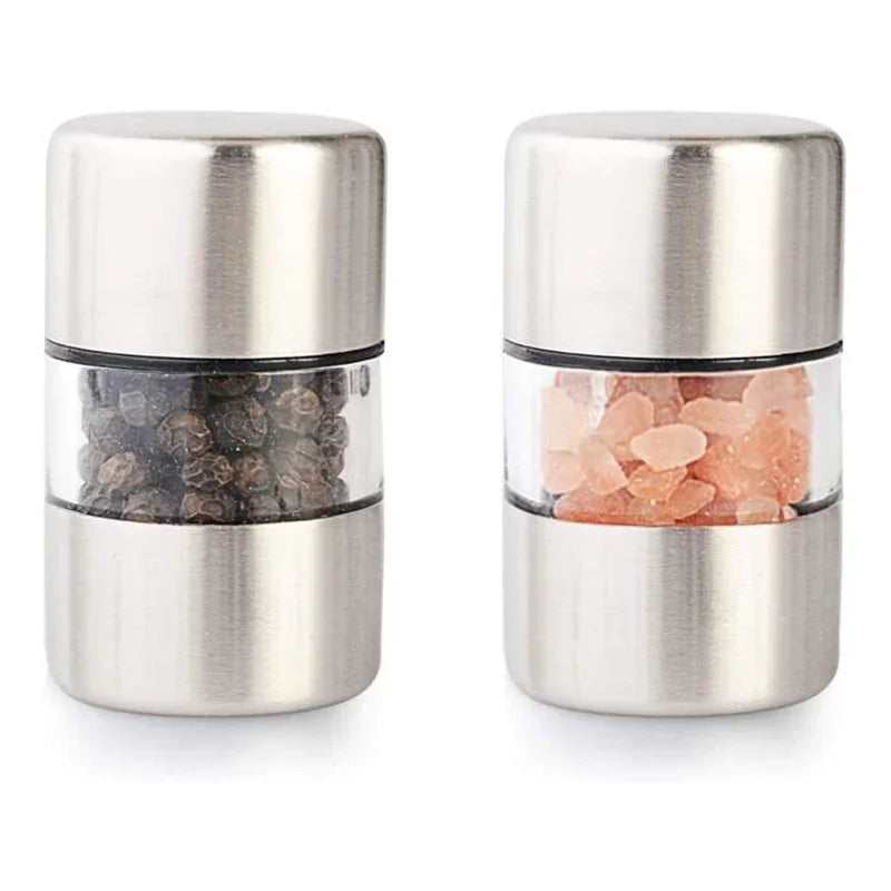 1 PCS Portable Manual Salt Pepper Grinder Stainless Steel Mini Mill