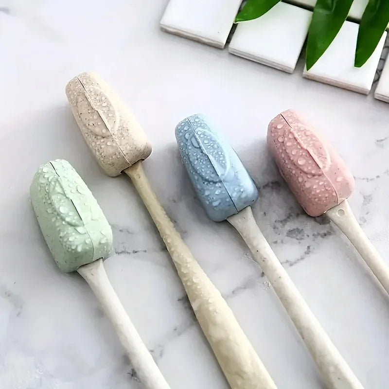 4pcs toothbrush head cover, travel portable toothbrush box, toothbrush