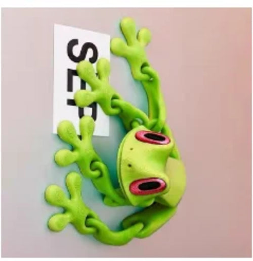 1pc 3D Printing Simulation Tree Frog Joint Movable Frog Ornaments