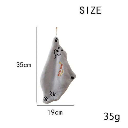 Polar Bear Hand Wiping Towel Super Absorbent Hanging Kitchen Towel