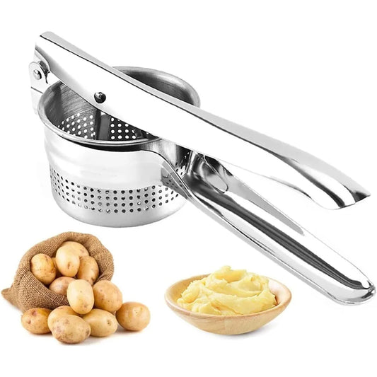 Potato Masher Kitchen Gadget Food Grade Stainless Steel Crusher Fruit