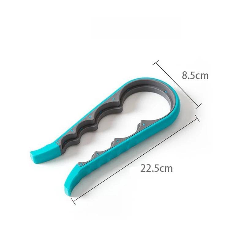 Jar Opener Easy Grip Wrench 4 in 1 Handy Save Strength Can Beer Bottle