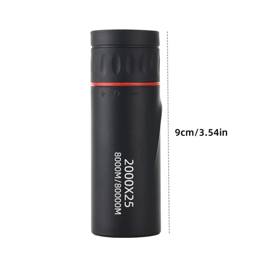 New 2000x25 HD Monocular Telescope Mini Portable Mobile Phone
