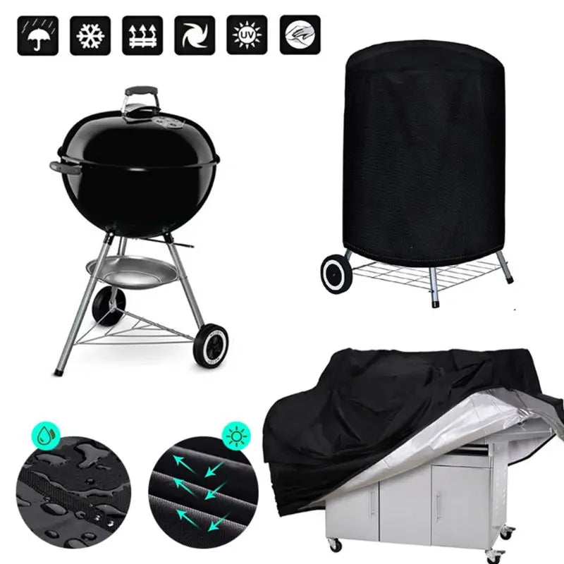 Large Size Barbecue Grill Cover, Dustproof And Waterproof Weber Heavy