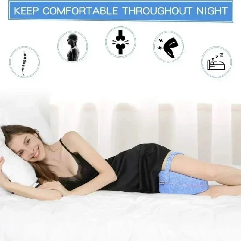Memory Cotton Leg Pillow Hollow Heart Pregnancy Side Sleeper Sciatica