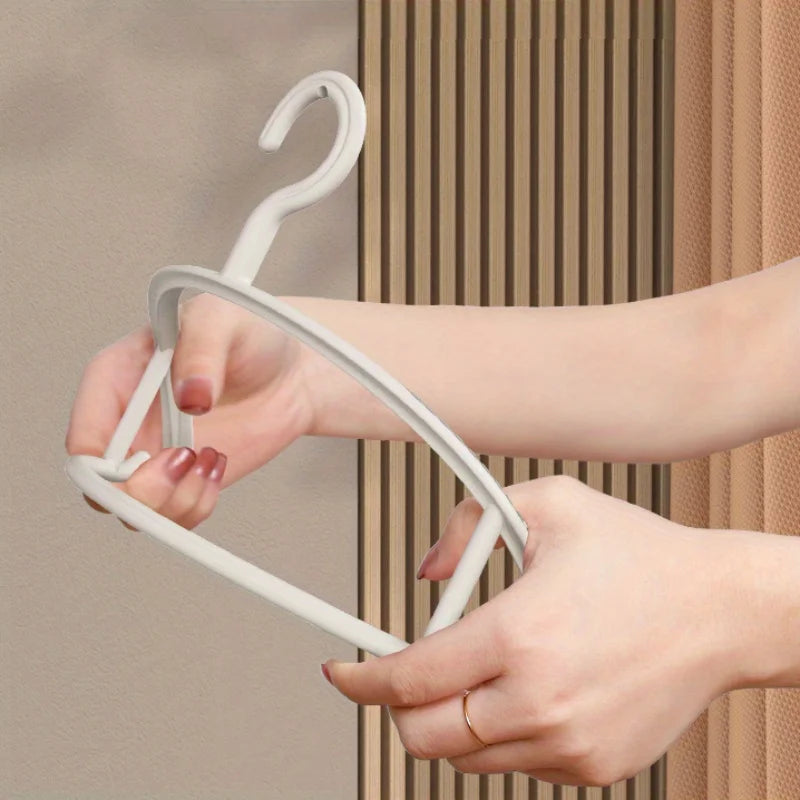 Household Non-slip Hanger, Thick And Wide Shoulder Plastic Drying