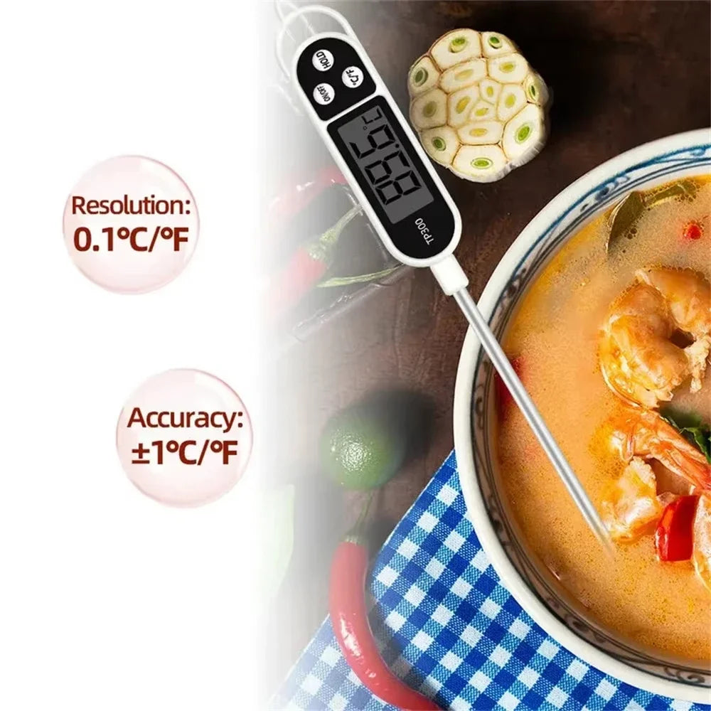 1-10P Digital Kitchen Food Thermometer TP300 Water Oil Thermometer for