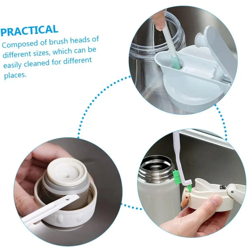 Household Cleaning  Brush Set for Bottle Window Crevice Clean Cleaning