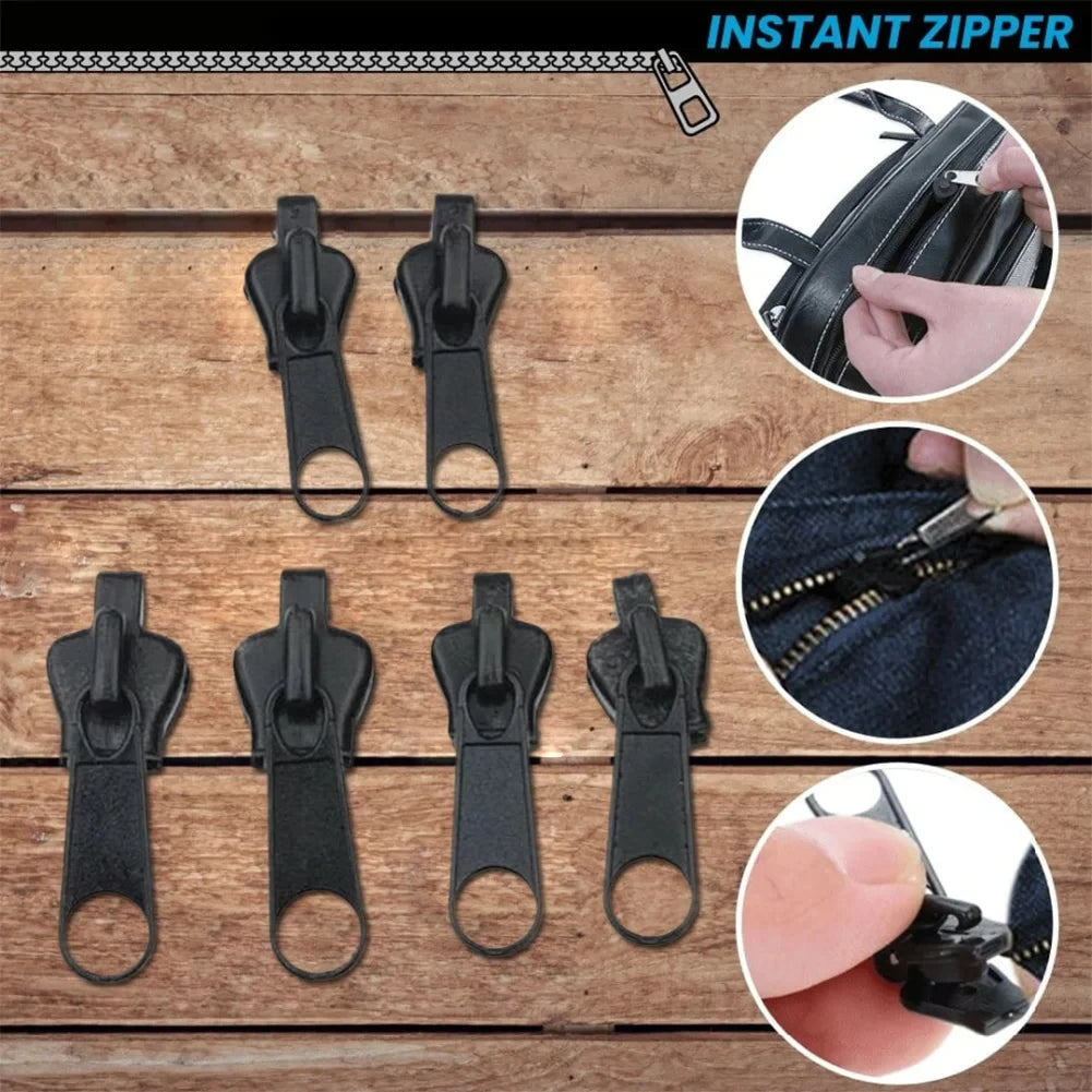 6pcs Instant Zipper Universal Instant Fix Repair Kit Replacement Zip