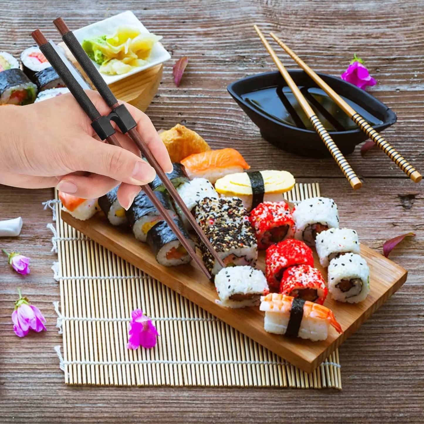 5 PCS Reusable Chopsticks Helpers Training Chopstick Hinges Connector
