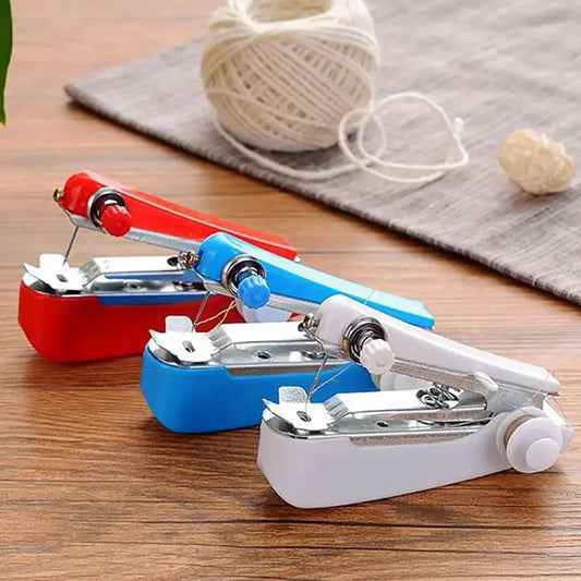 Home Handheld Sewing Machine Protable Outdoor Travel Clothes Fabrics