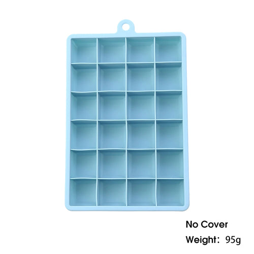 With Lid /No Lid 24-hole Silicone Ice Tray Square Box Auxiliary Food
