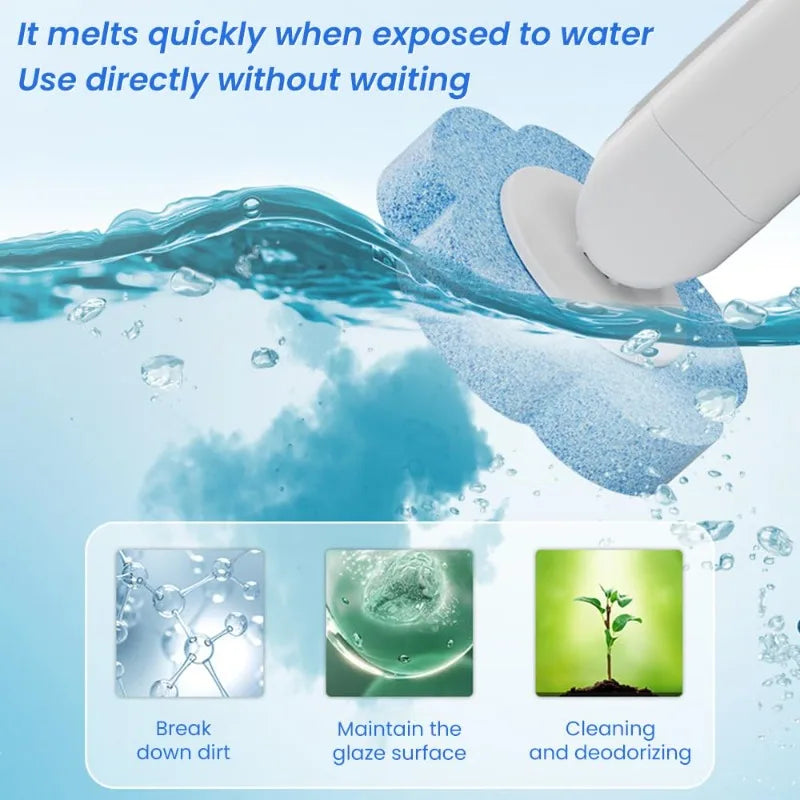 Disposable Toilet Brush Replaceable Wall-mounted Long Handle Toilet